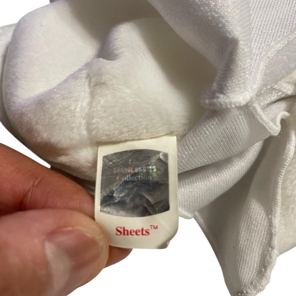 TY Beanie Babies “Sheets” Ghost 1999 Halloween Plush – Retired MWMT - Picture 11 of 14